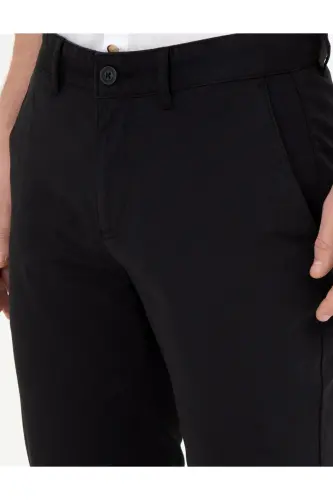 Siyah Slim Fit Kanvas Pantolon 50288511-VR046 - 142329 