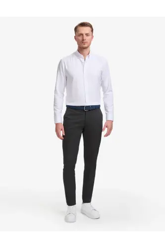 Siyah Slim Fit Kanvas Pantolon 50288511-VR046 - Siyah 