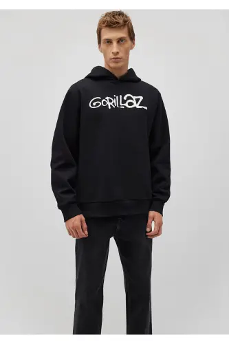 Gorillaz Baskılı Siyah Sweatshirt 0S10181-900 - 2