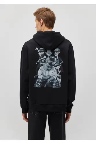 Gorillaz Baskılı Siyah Sweatshirt 0S10181-900 - 3