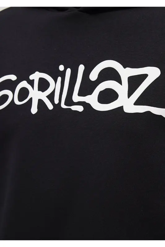 Gorillaz Baskılı Siyah Sweatshirt 0S10181-900 - 6