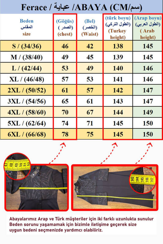 Siyah Beyaz Renklerinden Ferace Abaya - 2