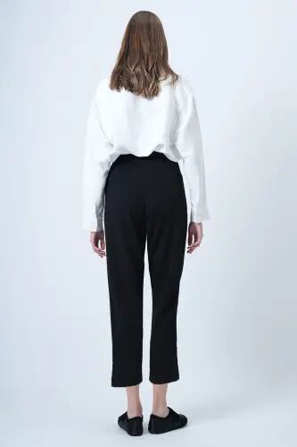 Siyah Yüksek Bel Havuç Pantolon ALC-X11148 - SİYAH - 8