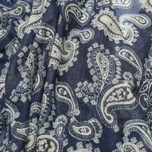 SIZNING JILVANGIZ Ayollar uchun katta Boho sharf Yengil gul bosilgan sharflar Kuz Qish moda ponponli ro'mol o'ramlari - 5