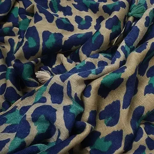 SIZNING TABASSUMINGIZ Ayollar uchun katta Boho sharf Yengil gul bosilgan sharflar Kuzgi qishki moda chekkali ro'mol o'rash - 5