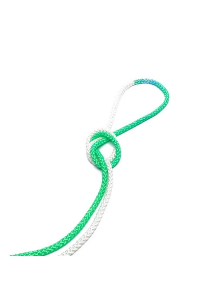 Скакалка для художественной гимнастики Белая Зеленая - GYMO