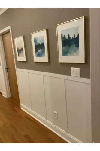 Скандинавская настенная рейка 100см х 8 см (10 ШТ) Декор стен детской комнаты, Настенная рейка - 3