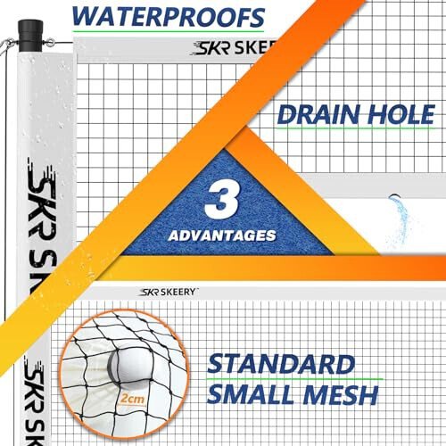 SKEERY Professional Badminton Set with Winch System,Portable Badminton Net includes Carbon Aluminum Badminton Rackets Set of 4,3 Shuttlecocks and Carrying Bag,Badminton Sets for Backyards,Beach - 4