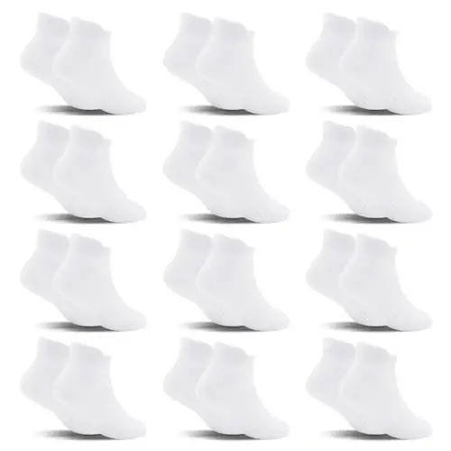 SkiBeaut 12 Pairs Toddler Non Slip Kid Boy Girl Socks with Grips, Toddlers Child Anti Skid Sticky Gripper Socks 1-7 Years Old - 1