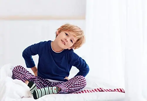 SkiBeaut kichkintoylar bolalar sirpanmaydigan paypoqlari 1-7 yoshdagi bolalar uchun yopishqoq sirpanchiq paypoqlar 12 juft bolalar o'g'il bolalar qizlar paypoqlari - 3