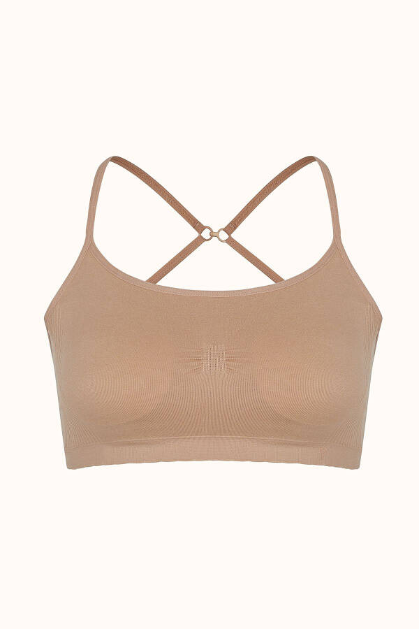 Skin Color Nu Basic Covered Seamless Wireless Bra - 18