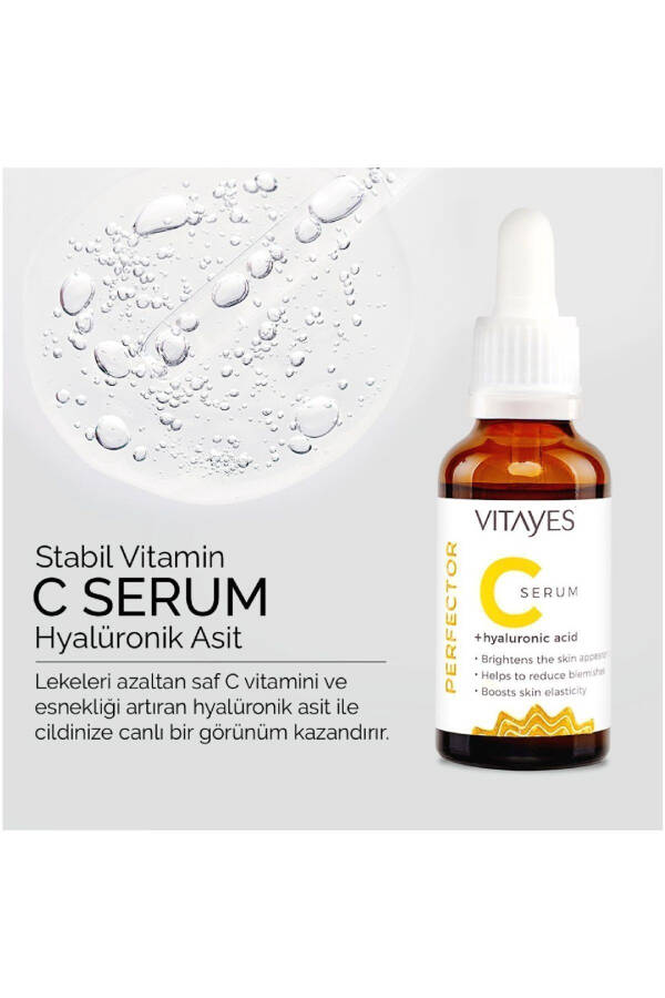 Skin Tone Evener Anti-Spot C Vitamin 10% Hyaluronic Acid Brightening Moisturizing Skin Serum - 2