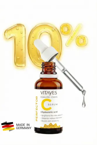 Skin Tone Evener Anti-Spot C Vitamin 10% Hyaluronic Acid Brightening Moisturizing Skin Serum - 1