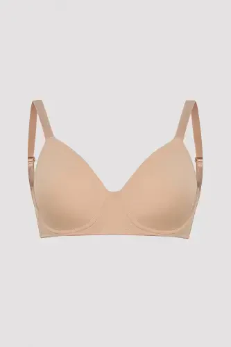 Skin Tone Plus Size Marvel Push-Up Underwire Padded Bra - 4