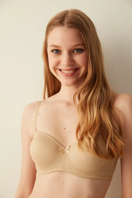Skin Tone Shaping Underwire Non-Padded Lotus Bra - PENTI