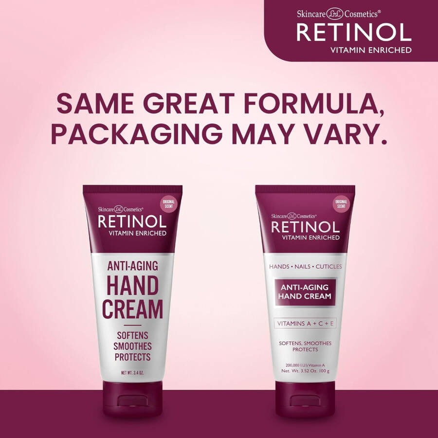 Skincare LdeL Cosmetics Retinol Anti-Aging Hand Cream 3.4 oz - 2