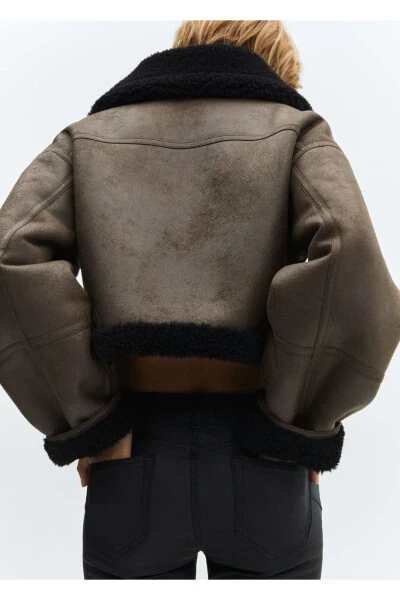 Скинни-джинсы с эффектом пуш-ап и вощеной поверхностью - 7