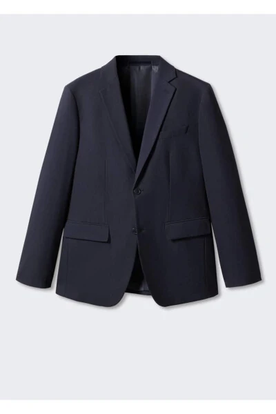 Skinny-Fit Blazer Jacket in Stretch - 3