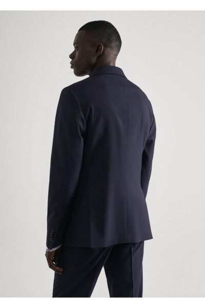 Skinny-Fit Blazer Jacket in Stretch - 4