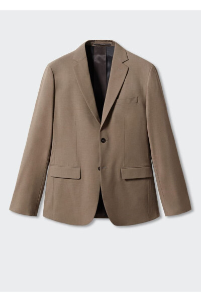 Skinny Fit Blazer Jacket with Stretch - 3