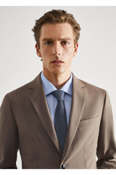 Skinny Fit Blazer Jacket with Stretch - 6