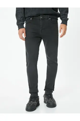 Skinny Fit Jeans - Michael Jean-Anthracite - 3