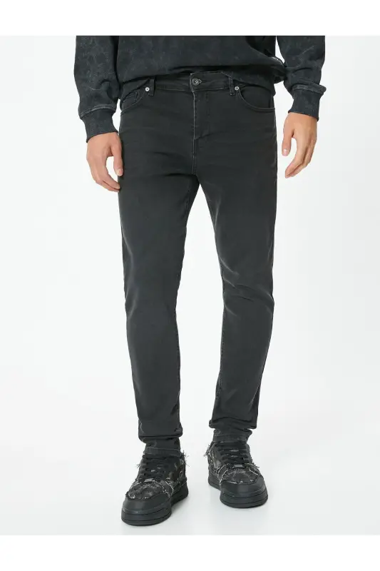 Skinny Fit Jeans - Michael Jean-Anthracite - 3