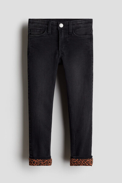 Skinny Fit Lined Jeans - 1