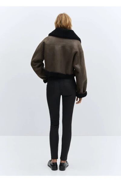 Skinny Jean Pants with Waxed Push-Up - 4