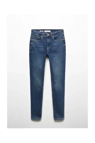 Skinny push-up jeans-Dark Blue 