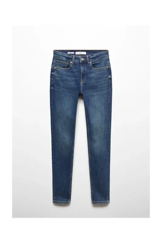 Skinny push-up jeans-Dark Blue - 1