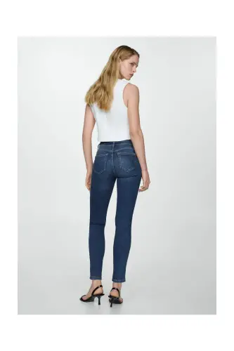 Skinny push-up jeans-Dark Blue - 2