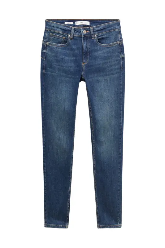 Skinny push-up jeans-Dark Blue - 5