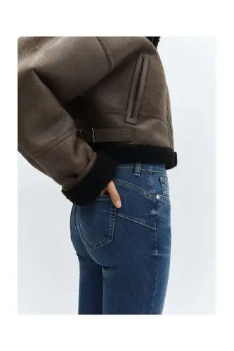 Skinny push-up jeans-Dark Blue - 7