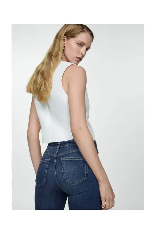 Skinny push-up jeans-Dark Blue - 11