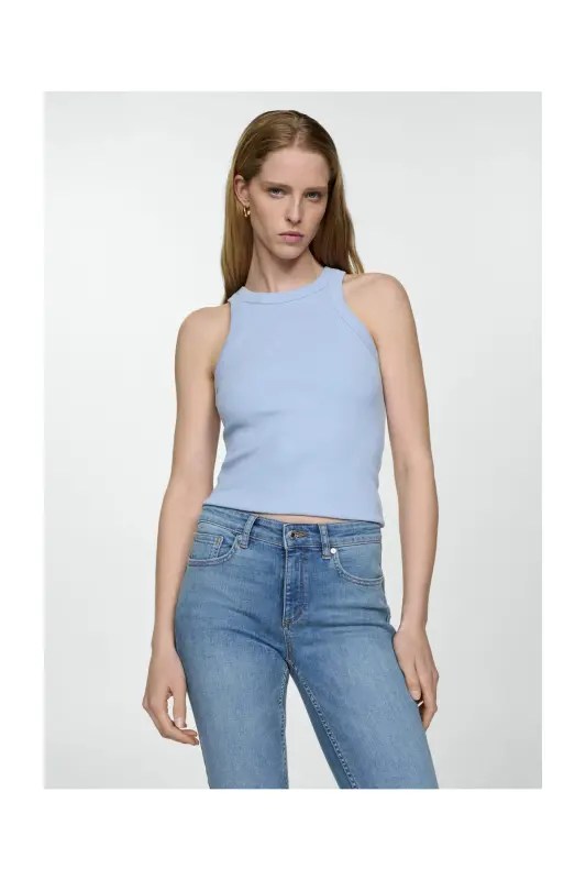 Skinny push-up jeans - Medium Blue - 3