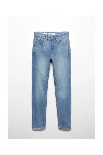 Skinny push-up jeans - Medium Blue - 10