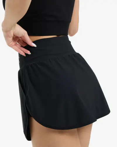Skirt Shorts - BLACK - 2