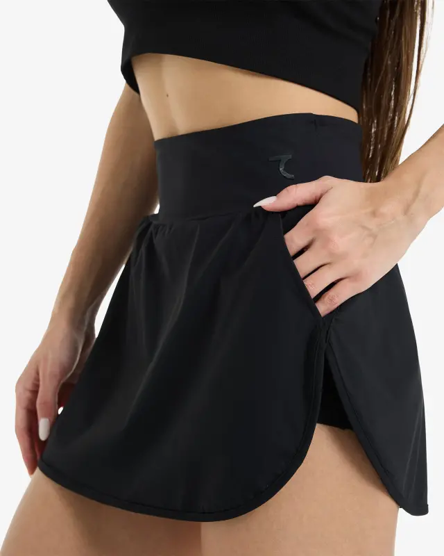 Skirt Shorts - BLACK - 3