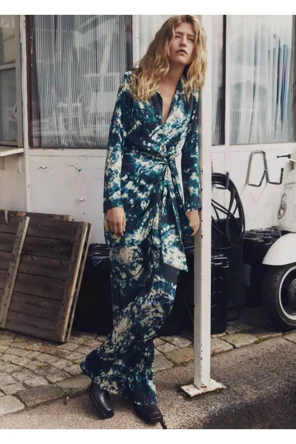 Складки батик брюки - 7