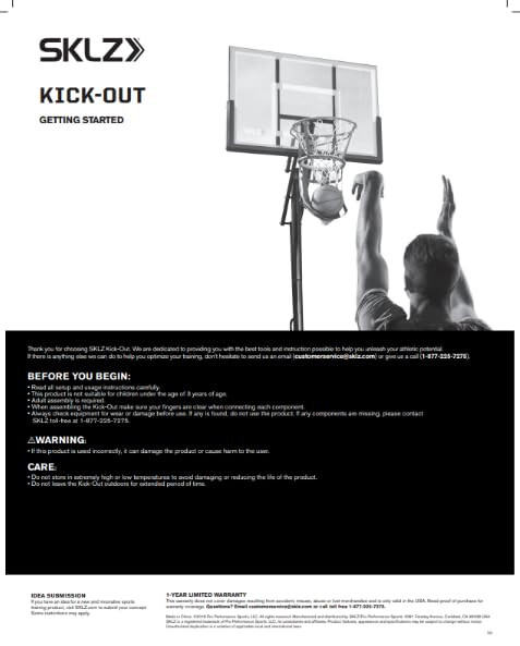 SKLZ Kick-Out Basketbol Qaytarish Qo'shimchasi - 1