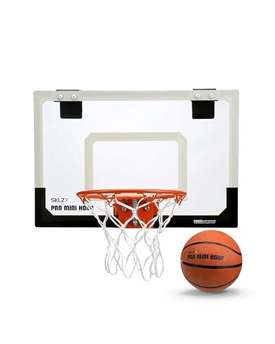 SKLZ Pro Mini Indoor Basketball Hoop - Over The Door – Portable - Great For Home, Dorms, Offices, and Gifts - 1