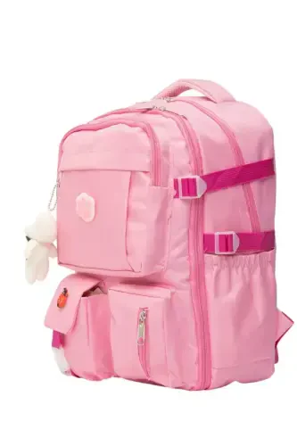 Школьный рюкзак для девочек в корейском стиле, ортопедический, с многочисленными карманами, водонепроницаемый, с аксессуарами нового поколения - 4