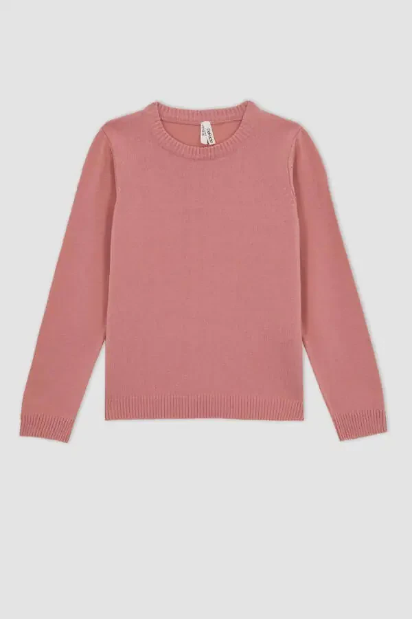 Школьный свитер с воротником-поло для девочек - 6