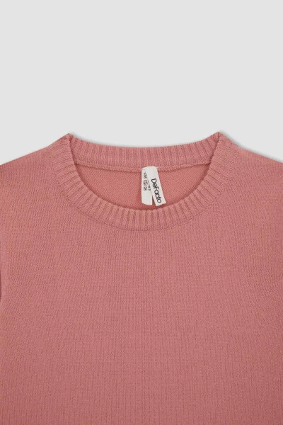 Школьный свитер с воротником-поло для девочек - 7