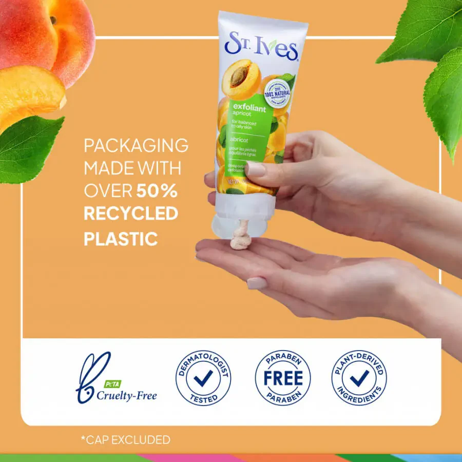 Скраб для лица St. Ives Fresh Skin, абрикосовый эксфолиатор для лица 6 унций - 6