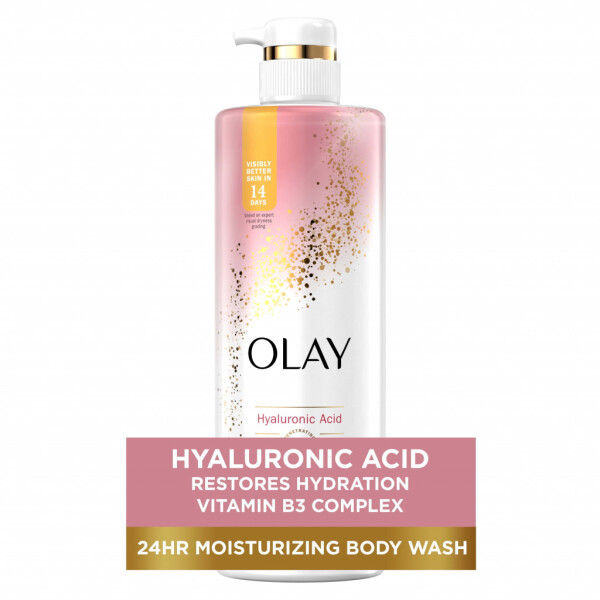 Скраб для тела от Olay Nourishing для женщин, с гиалуроновой кислотой, 20 жидких унций - 1