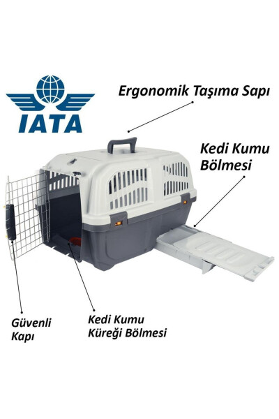 Skudo 3 Cat Travel Bag (with toilet) - 13