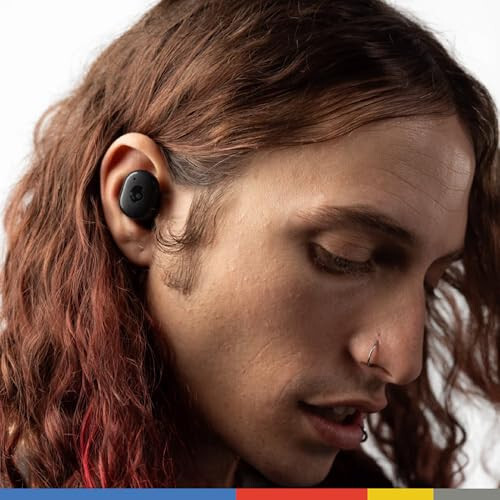 Skullcandy Grind Fuel Simsiz Quloq ichki Quloqchinlar, Simsiz Zaryadlash, 40 soat Batareya, Skull-iQ, Alexa bilan ishlash, Mikrofon, iPhone Android va Bluetooth Qurilmalari bilan ishlash - Haqiqiy Qora/To'q sariq - 6
