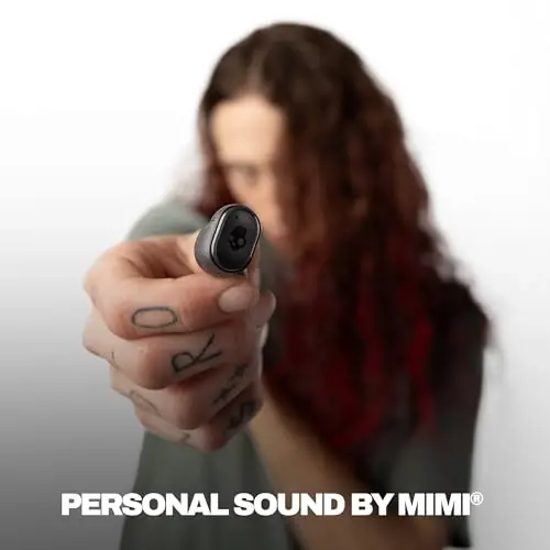 Skullcandy Grind Wireless Earbuds, Bluetooth Headphones, Up to 40 Hours Battery, Noise Isolating Fit, Microphone for iPhone Android, Customizable via Skull-iQ App - True Black - 4